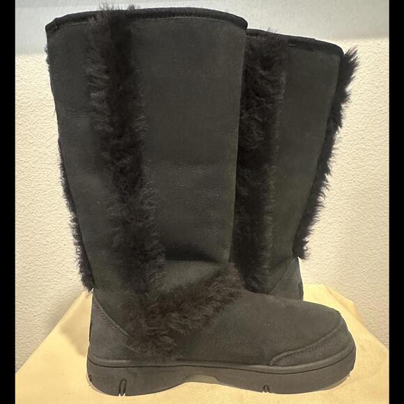 New UGG Australia Sunburst Tall Sheepskin Boots Women's Size 7 - Picture 2 of 6